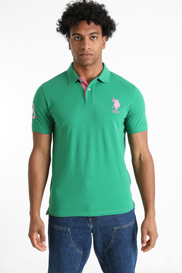 U.S. Polo Assn. Poloshirt | Green | Herren  | L von U.S. Polo Assn.