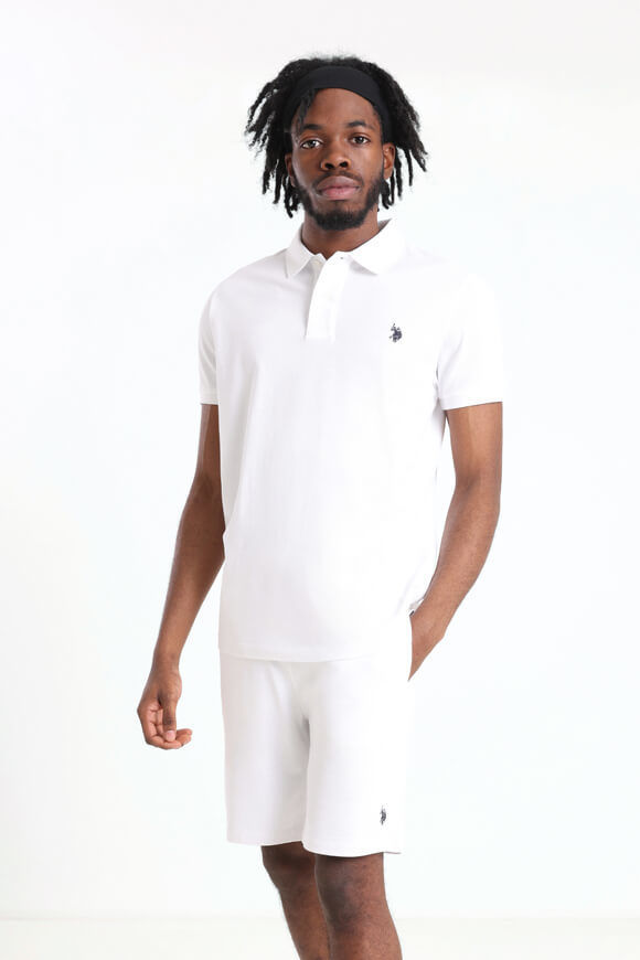 U.S. Polo Assn. Poloshirt | White | Herren  | L von U.S. Polo Assn.