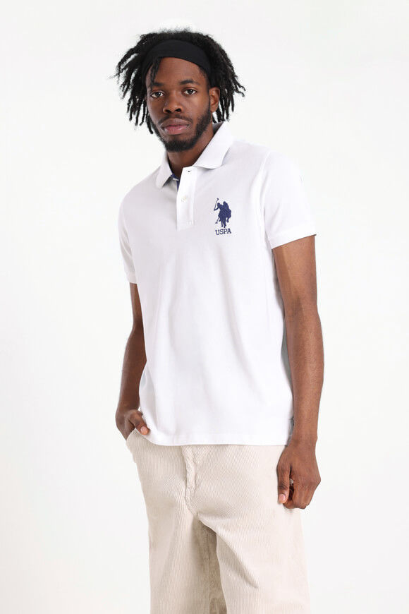 U.S. Polo Assn. Poloshirt | White | Herren  | S von U.S. Polo Assn.