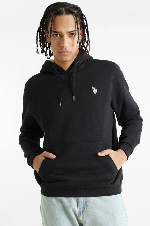 U.S. Polo Assn. Rain Kapuzensweatshirt | Black | Herren  | L von U.S. Polo Assn.