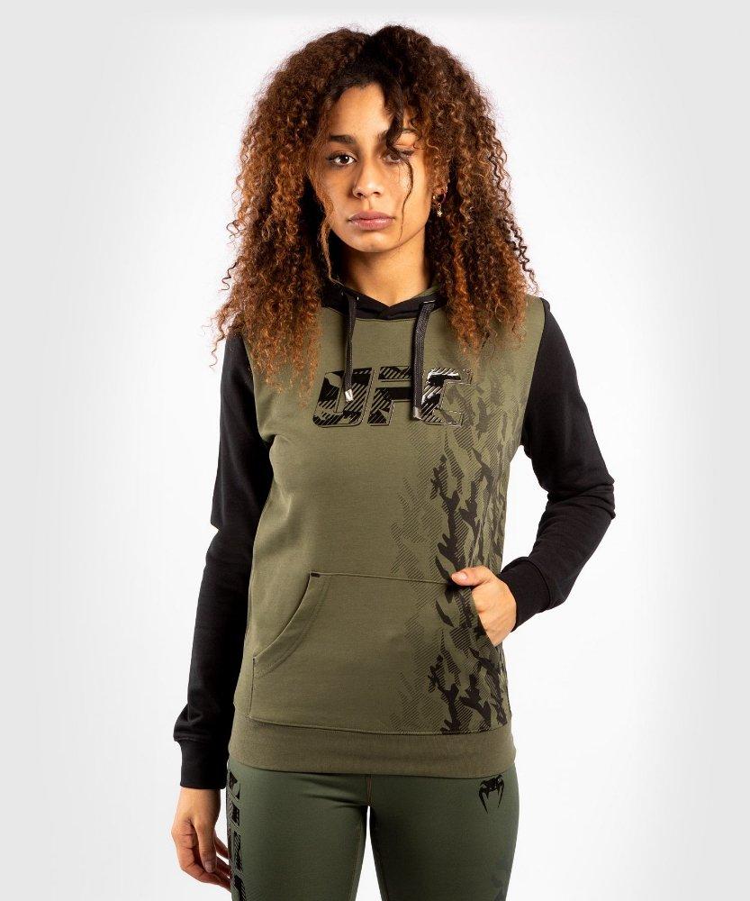 UFC VENUM - Authentic Fight Week  Kapuzenpullover, für Damen, Khaki, Größe L von UFC VENUM