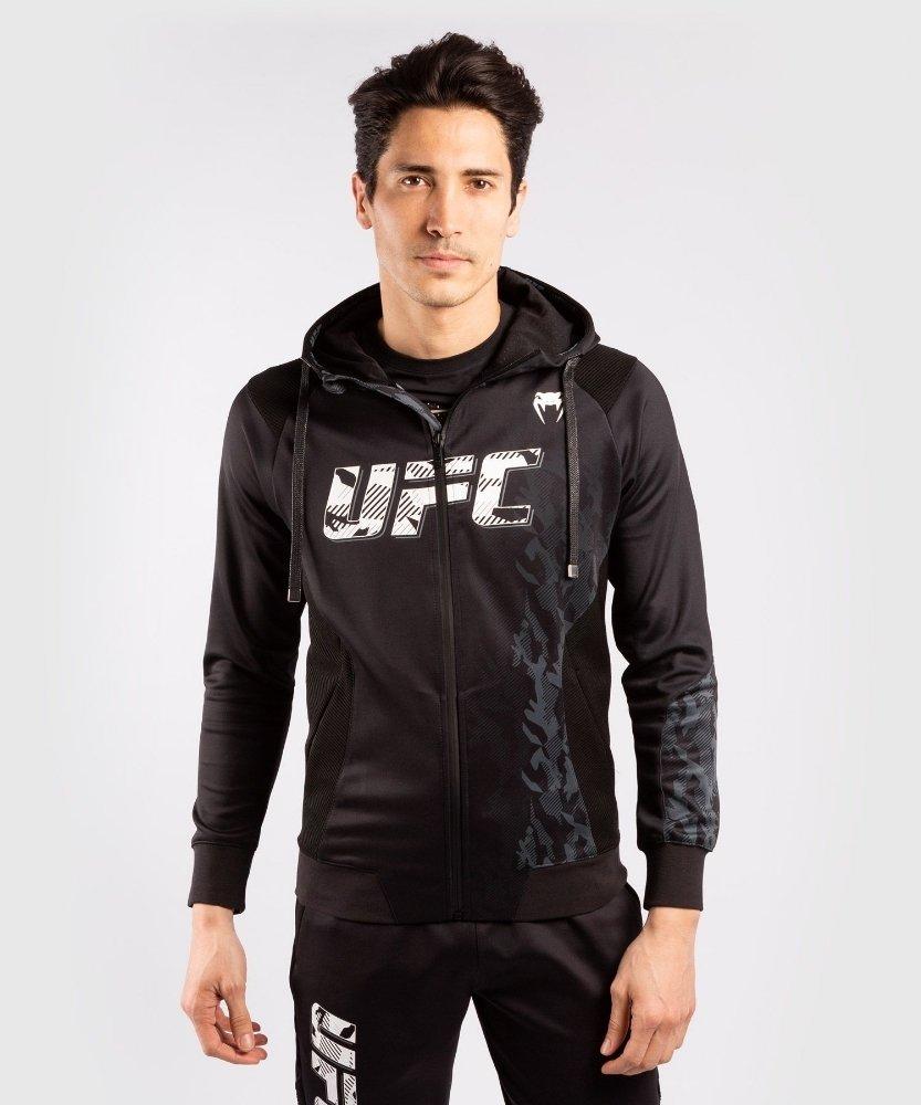 Ufc Authentic Fight Week Kapuzenpullover Mit Reißverschluss Herren Schwarz M