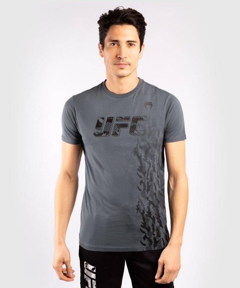 Ufc Authentic Fight Week Kurzarm T-shirt Herren Grau XL von UFC VENUM