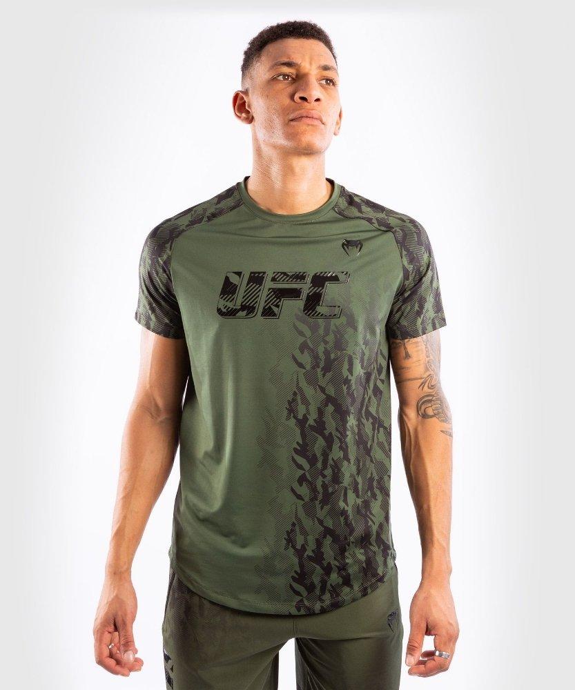 Ufc Authentic Fight Week Performance Kurzarm T-shirt Herren Khaki S von UFC VENUM