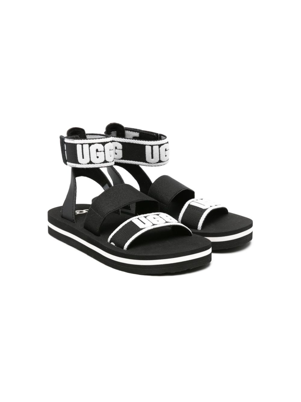 UGG Kids Allisa logo-strap sandals - Black von UGG Kids