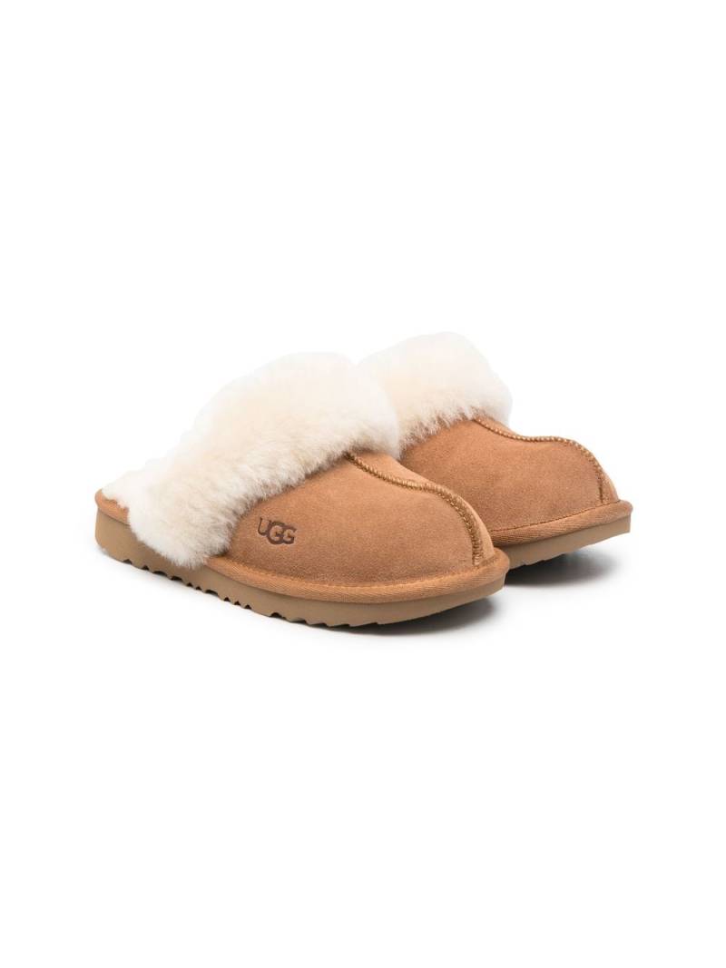 UGG Kids Cozy II shearling-trimmed slippers - Brown von UGG Kids