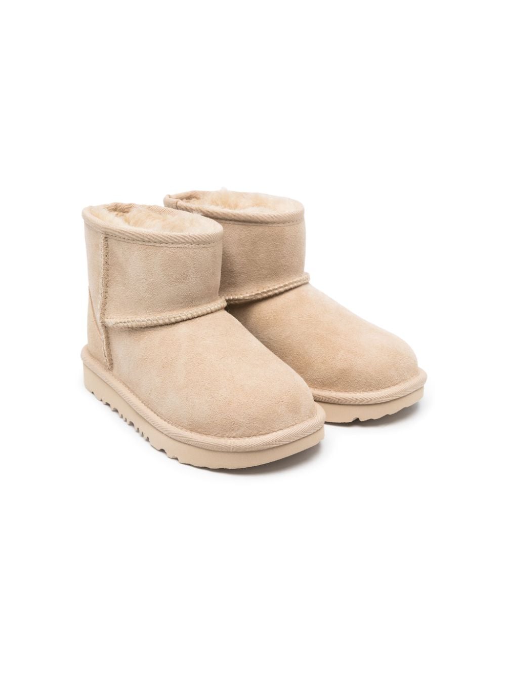 UGG Kids Mini II logo-patch suede boots - Neutrals von UGG Kids