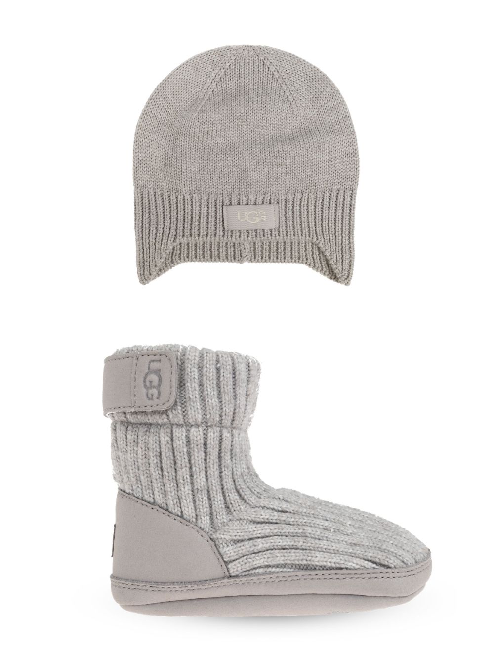 UGG Kids Skylar boots and beanie set - Grey von UGG Kids