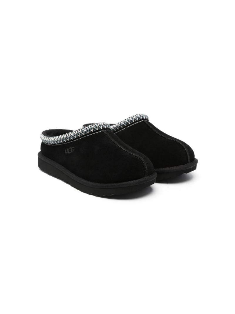 UGG Kids Tasman stitching-detail slippers - Black von UGG Kids