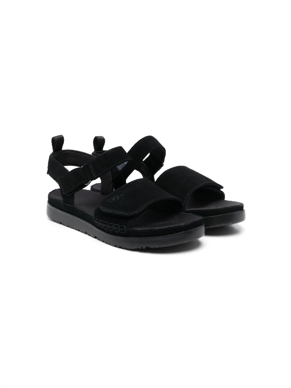 UGG Kids calf suede slingback sandals - Black von UGG Kids