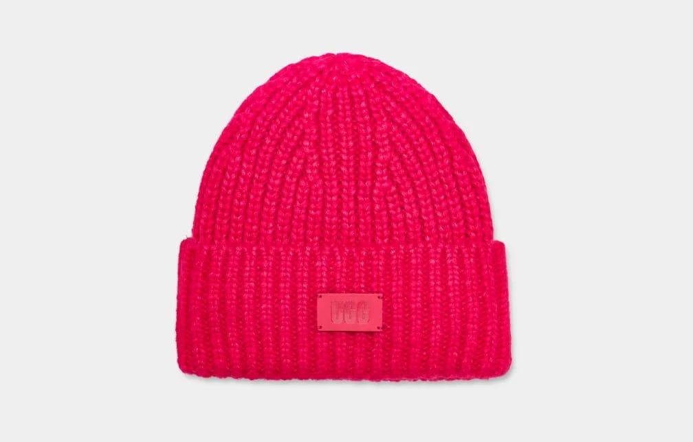 Chunky Rib Beanie-0 Jungen Fuchsia ONE SIZE von UGG