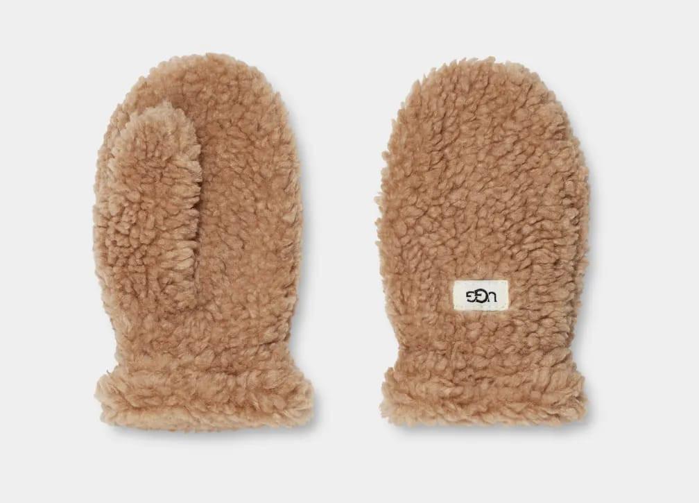 K Ugg Fluff Mitten-4-6a Damen Beige 4-5A von UGG