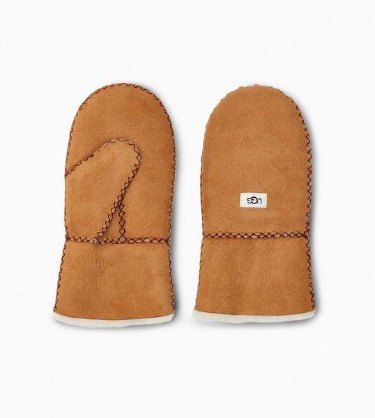 Sheepskin Mitten With Stitch Kid's-2-4a Damen Cognac 2-4A von UGG