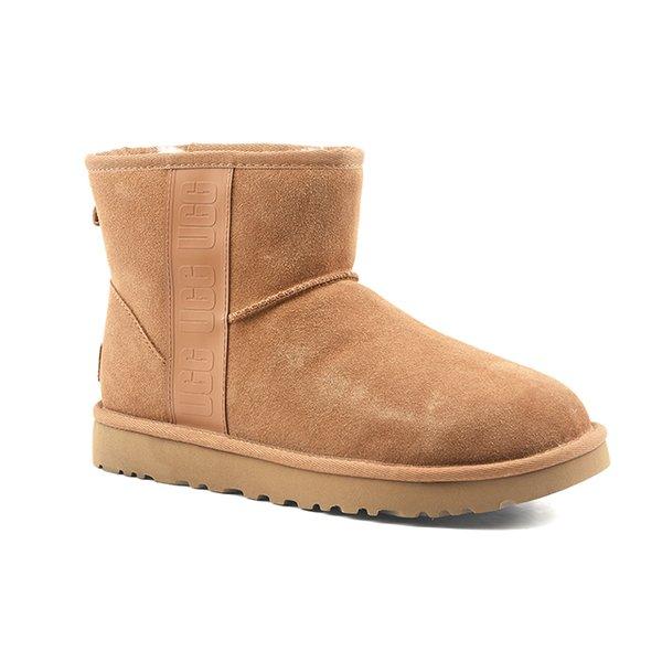 Classic Mini Side Logo-10 Damen Cognac 41 von UGG