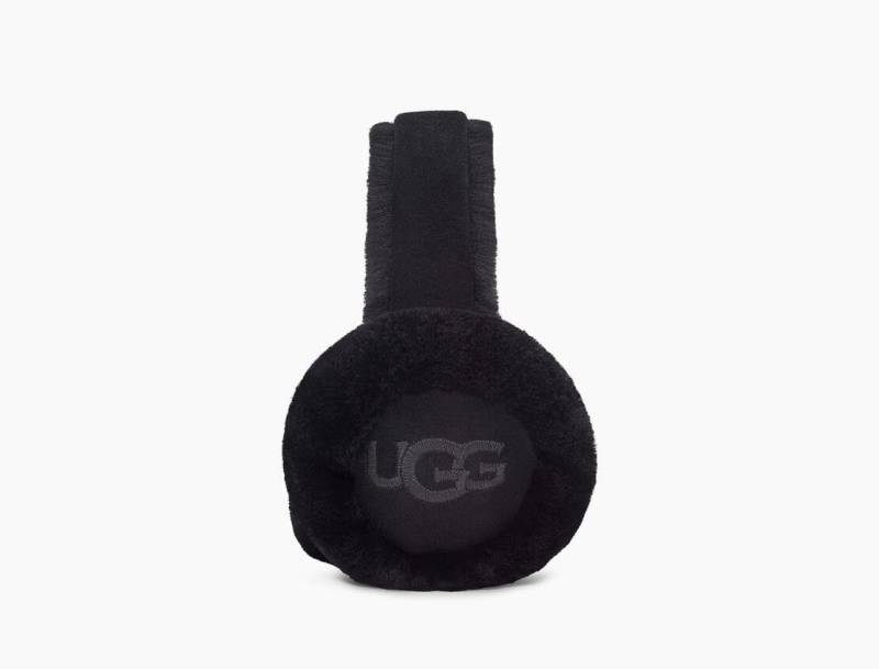 Sheepskin W Earmuff Embroydery-0 Damen Schwarz ONE SIZE von UGG