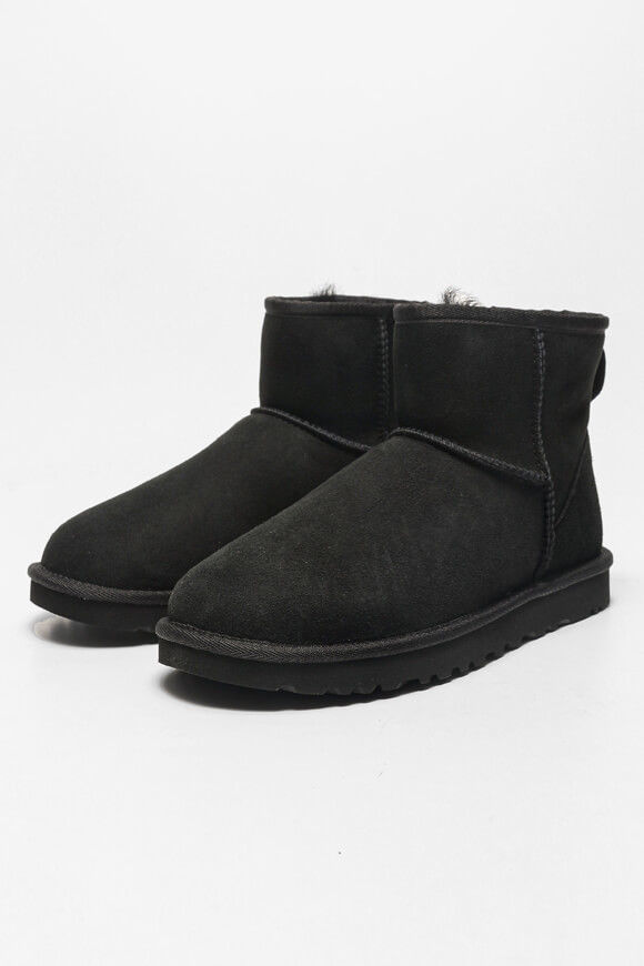 UGG Classic Mini II gefütterte Stiefelette | Black | Damen  | EU37 von UGG