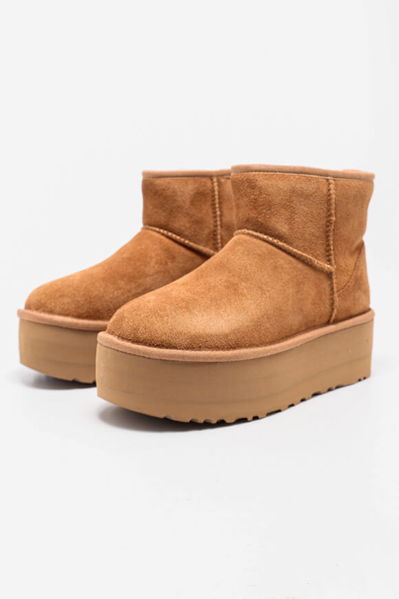 UGG Classic Mini gefütterte Plateau Stiefelette | Chestnut | Damen  | EU36 von UGG