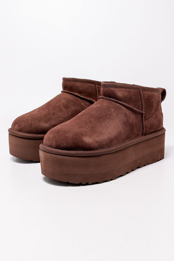 UGG Classic Ultra Mini gefütterte Plateau Stiefelette | Burnt Cedar | Damen  | EU38 von UGG