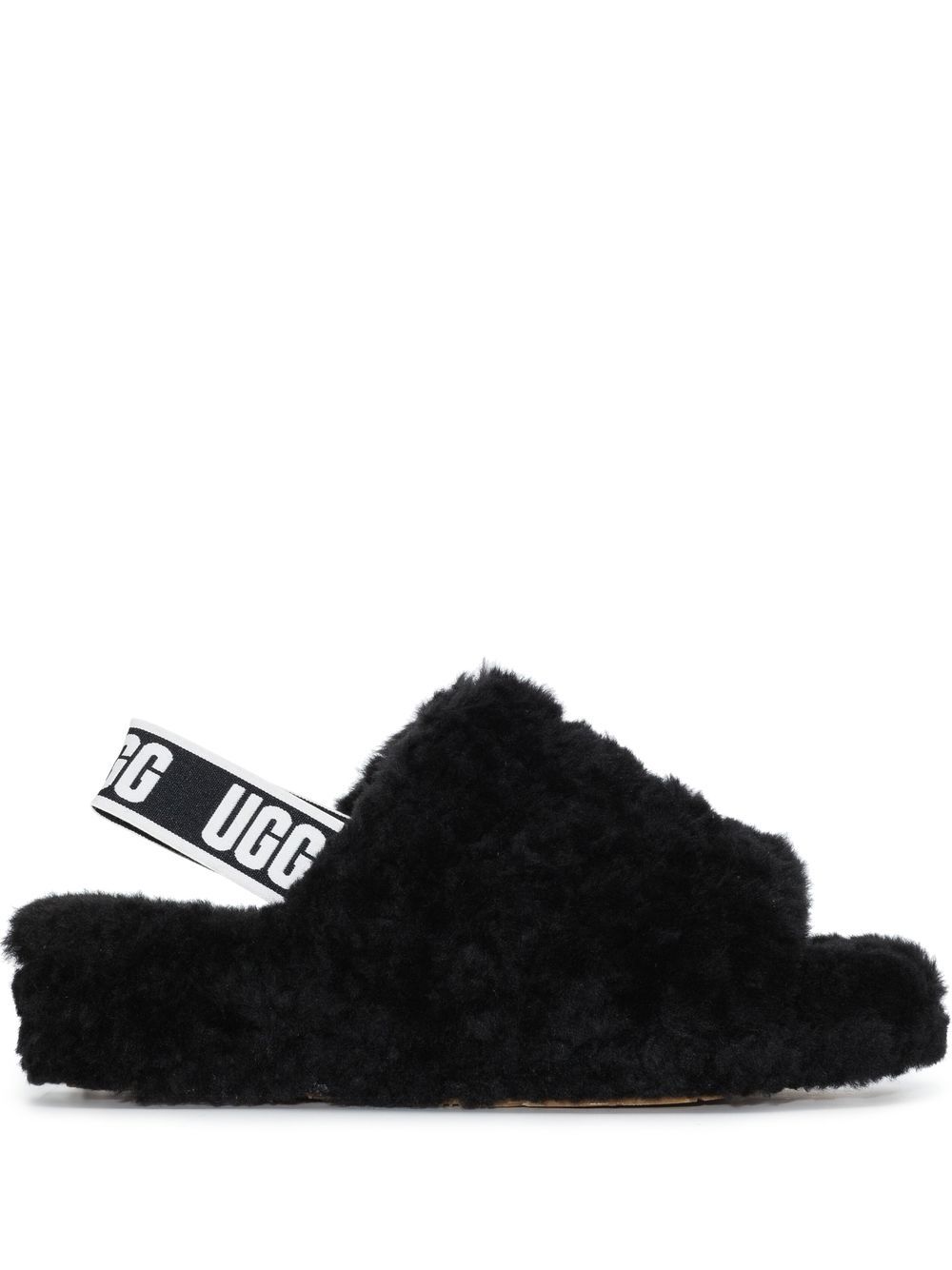 UGG Fluff Yeah flatform slippers - Black von UGG