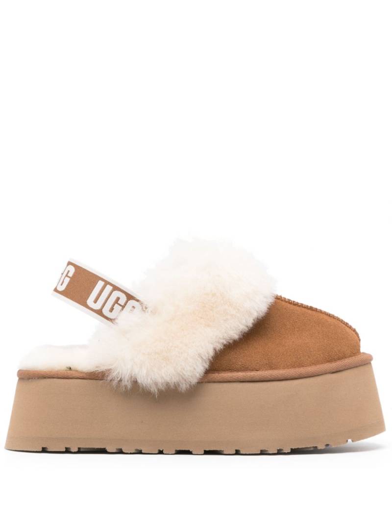 UGG Funkette 60mm suede slingback slippers - Brown von UGG