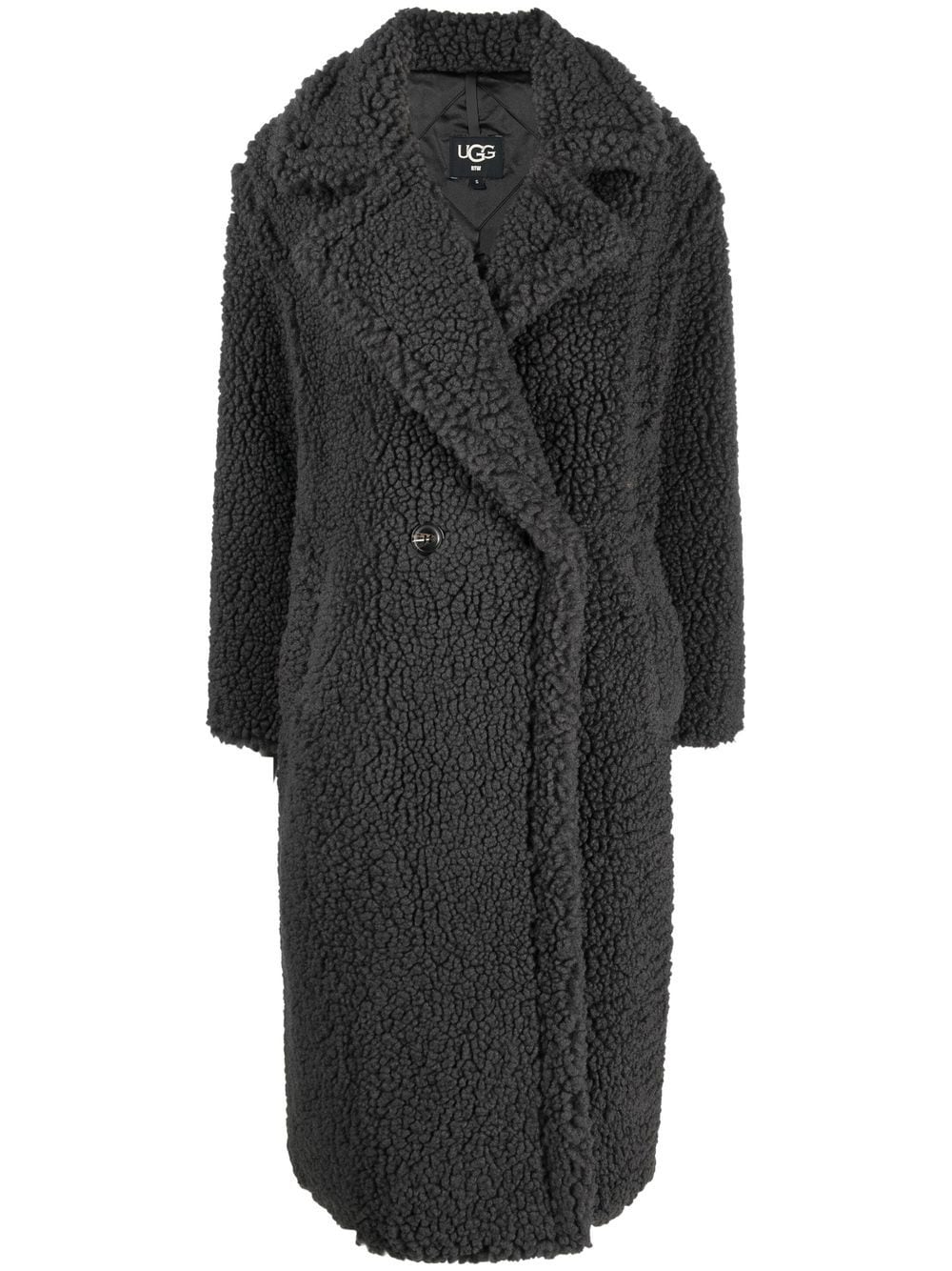 UGG Gertrude double-breasted teddy coat - Grey von UGG