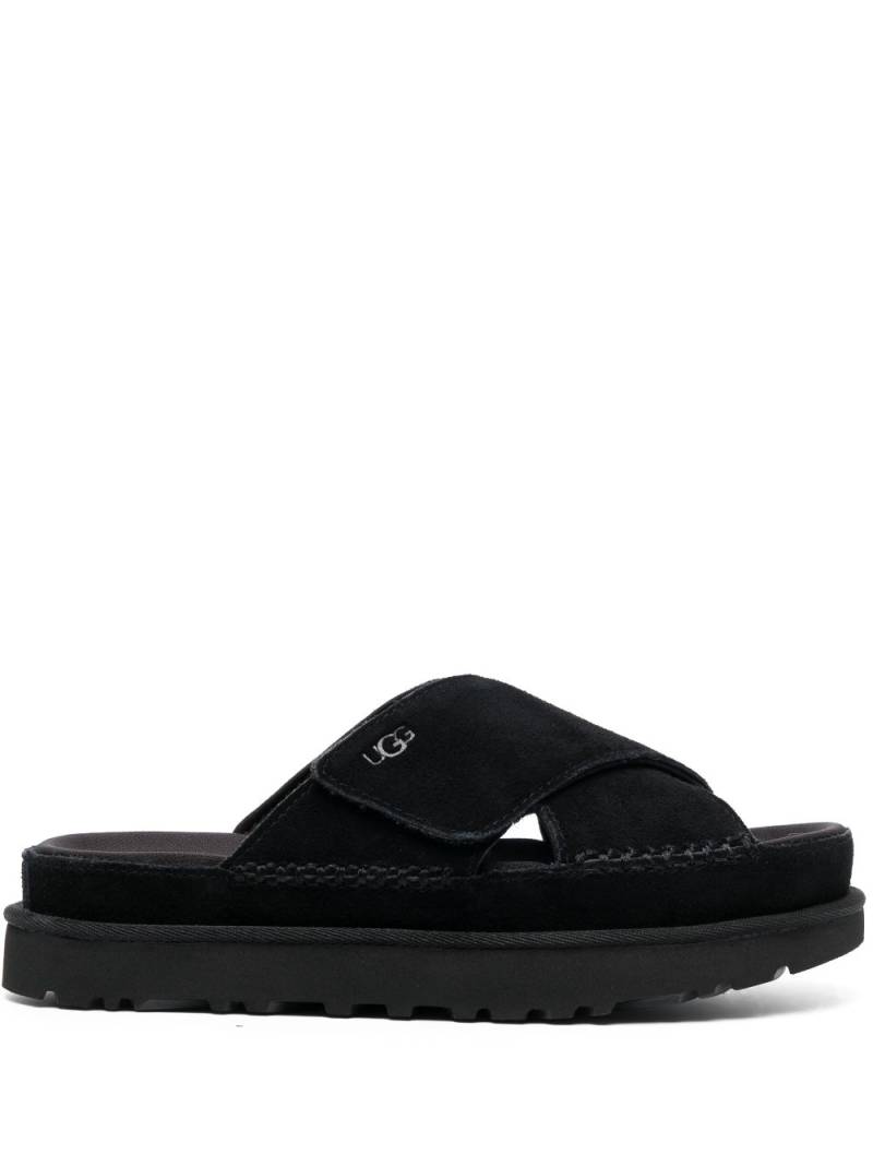 UGG Goldenstar Cross slides - Black von UGG