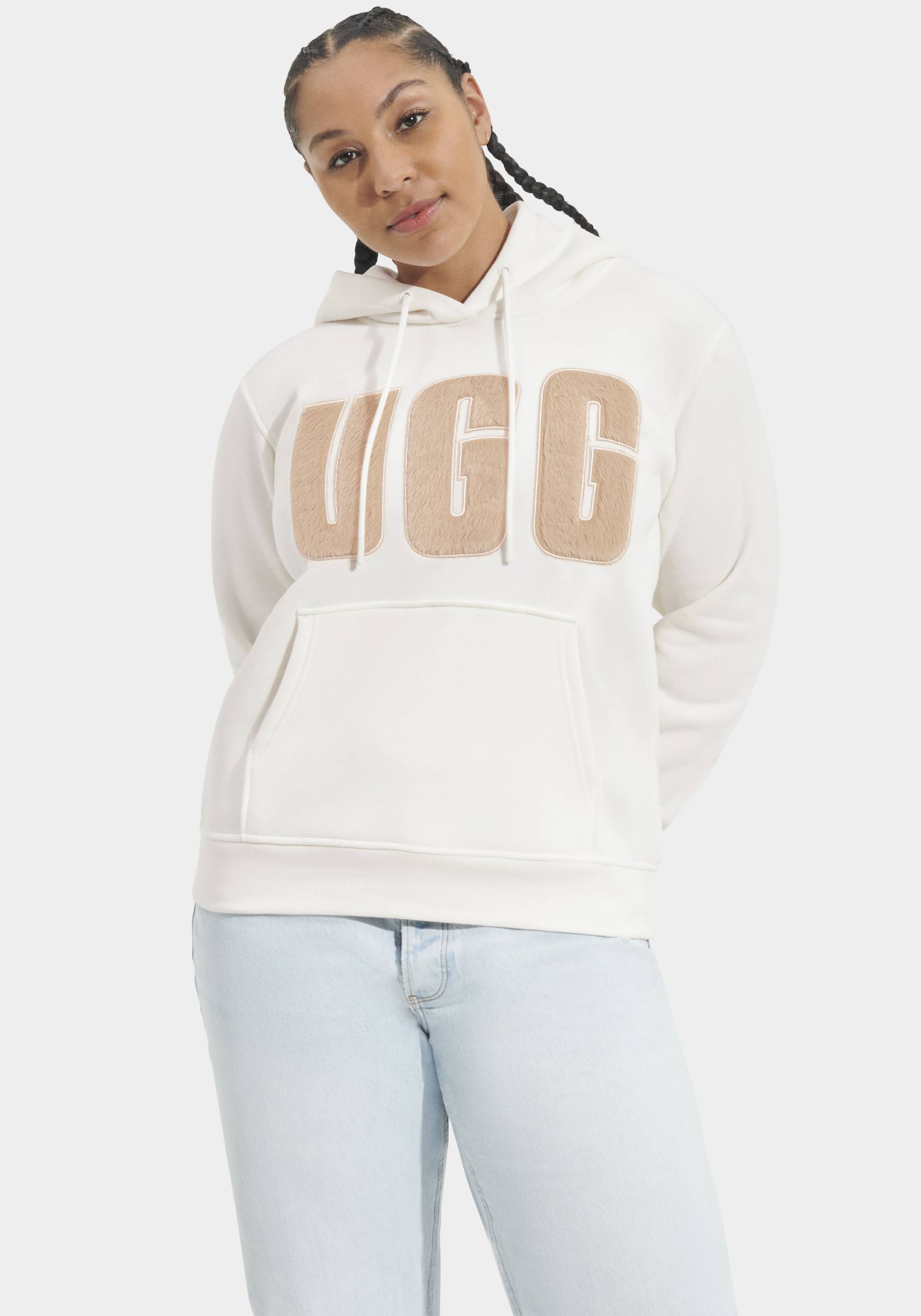 UGG Kapuzensweatshirt »Rey UGGfluff Logo Hoodie« von UGG