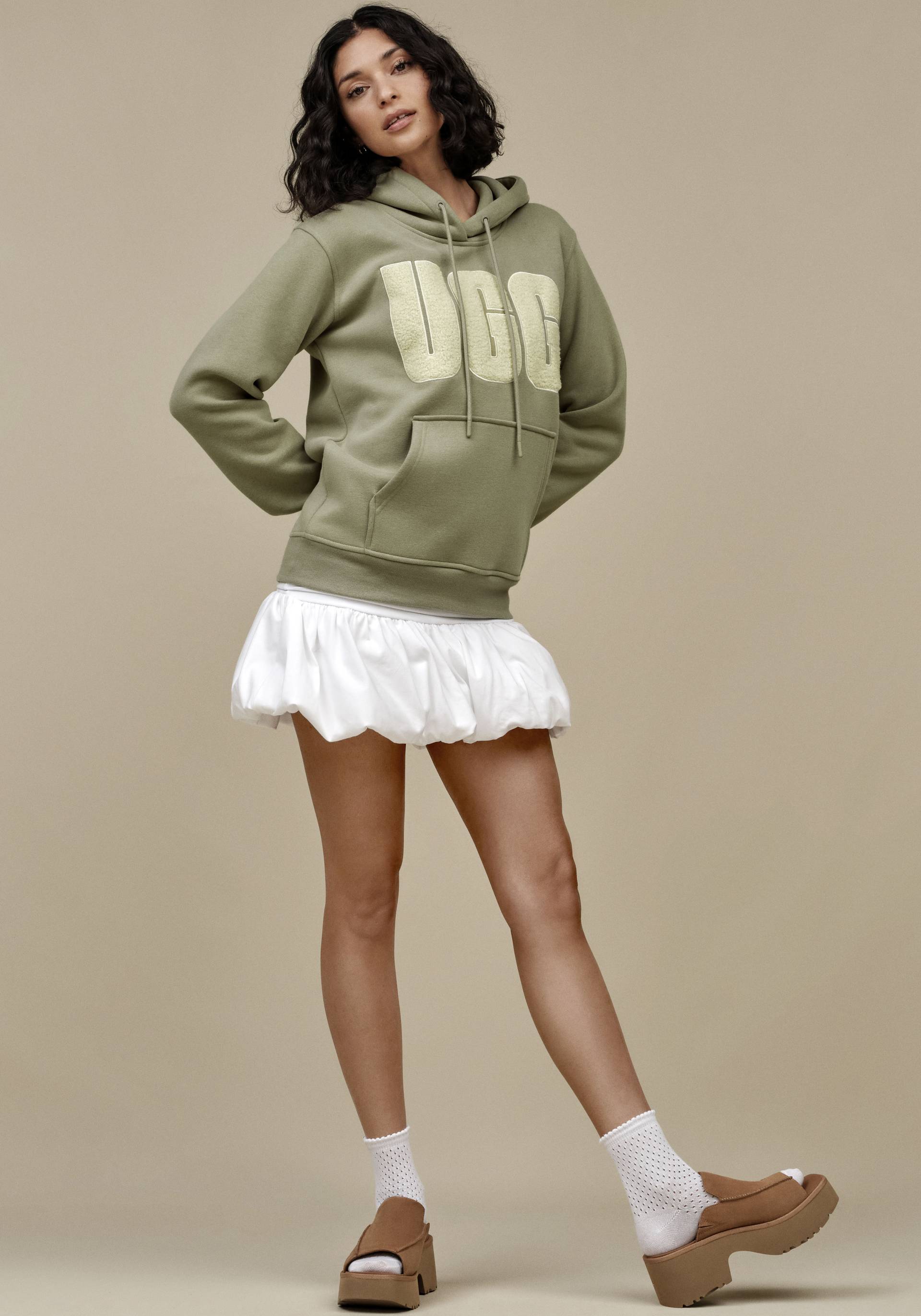 UGG Kapuzensweatshirt »Rey UGGfluff Logo Hoodie« von UGG