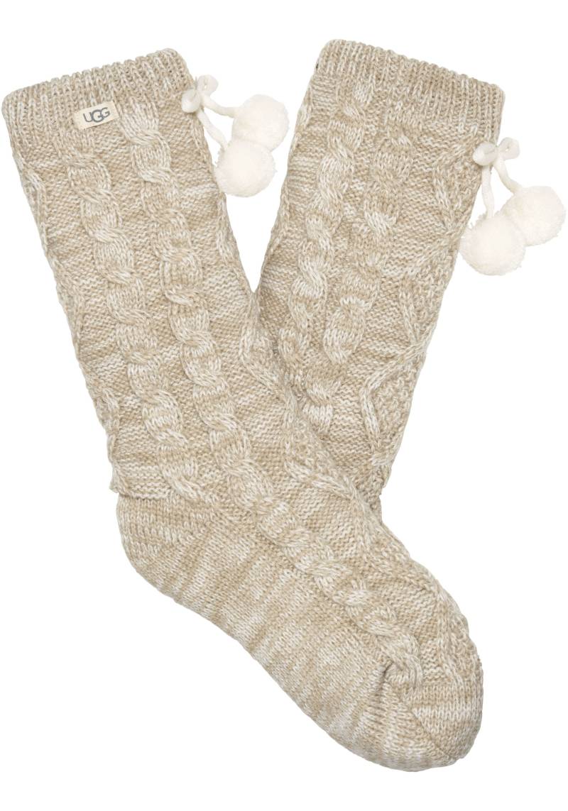 UGG Strümpfe »W POM POM FLEECE LINED CREW SOCK« von UGG