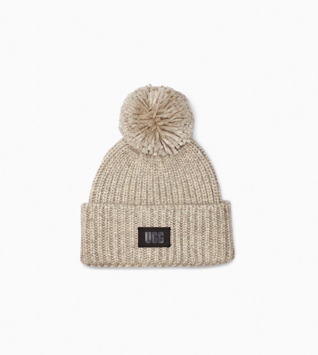 UGG W CHUNKY RIP KNIT BEANIE W POM-0 Einmalige Grösse von UGG