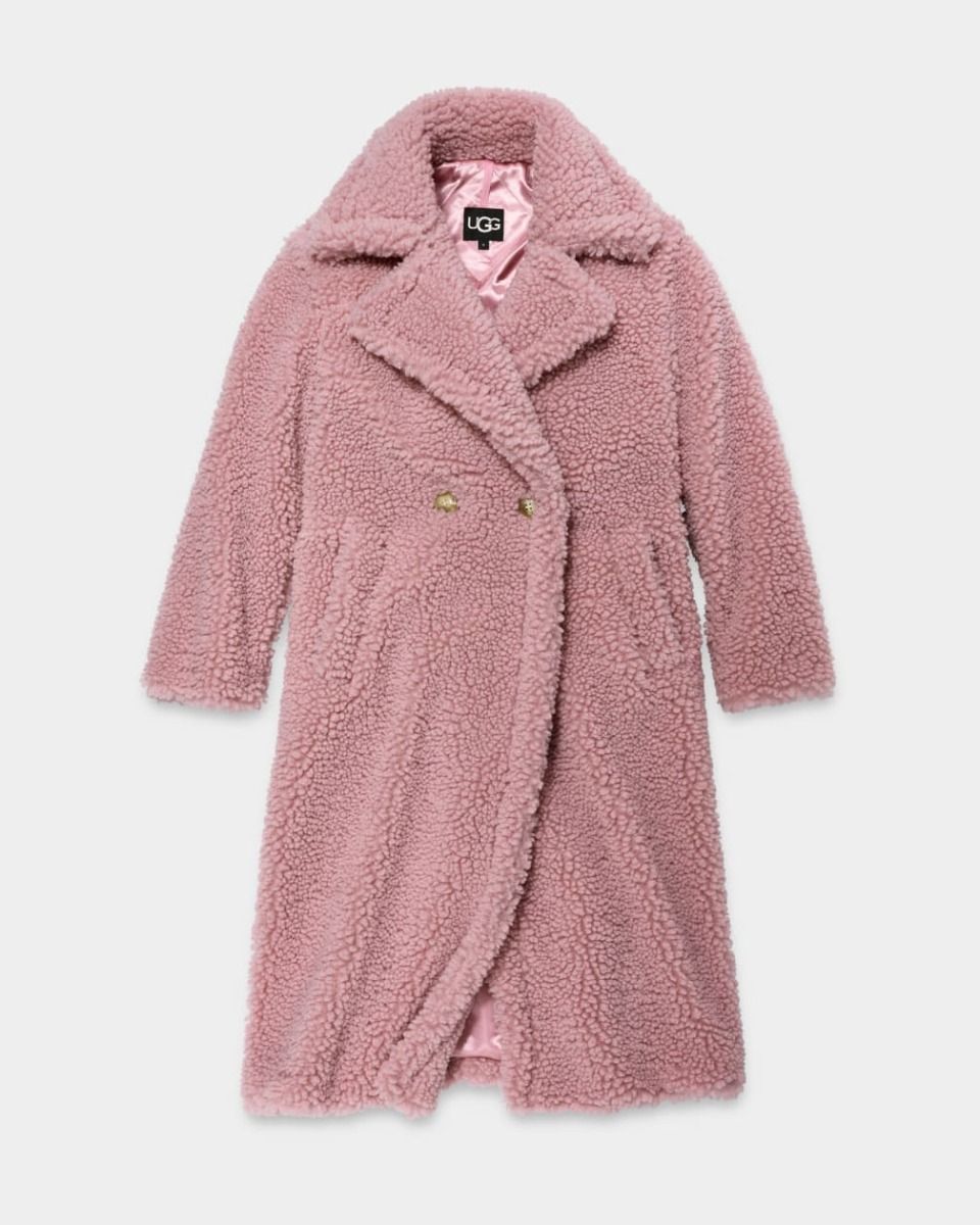 UGG W GERTRUDE LONG TEDDY COAT-L L von UGG