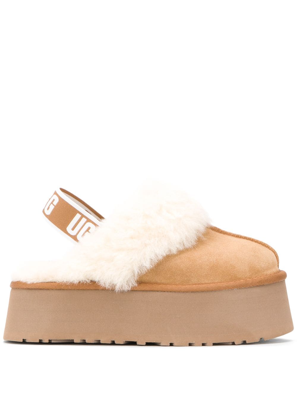 UGG faux fur slingback sandals - Neutrals von UGG