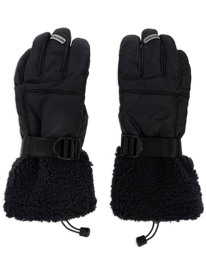 UGG faux-fur trim gloves - Black von UGG