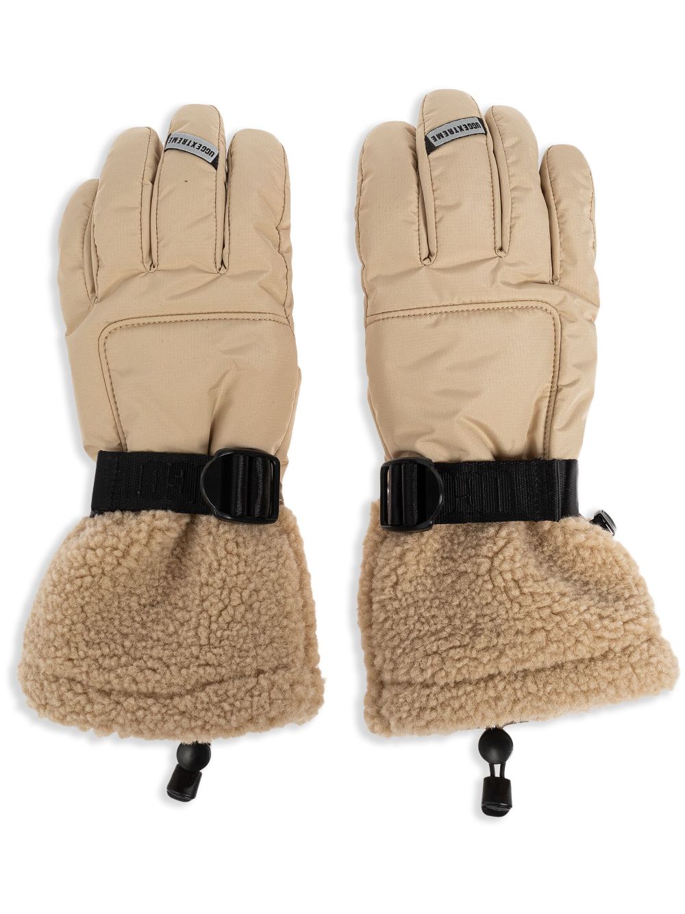 UGG faux-fur trim gloves - Neutrals von UGG