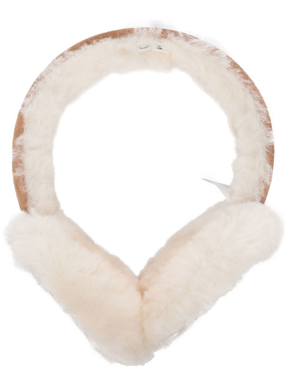 UGG logo-embroidered shearling ear muffs - CHES CHESTNUT von UGG