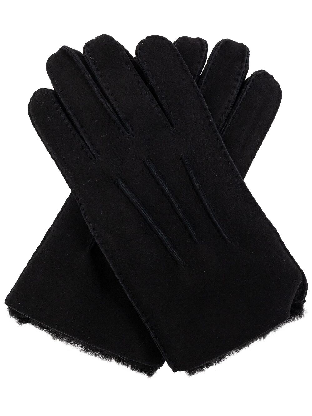 UGG logo-patch gloves - Black von UGG