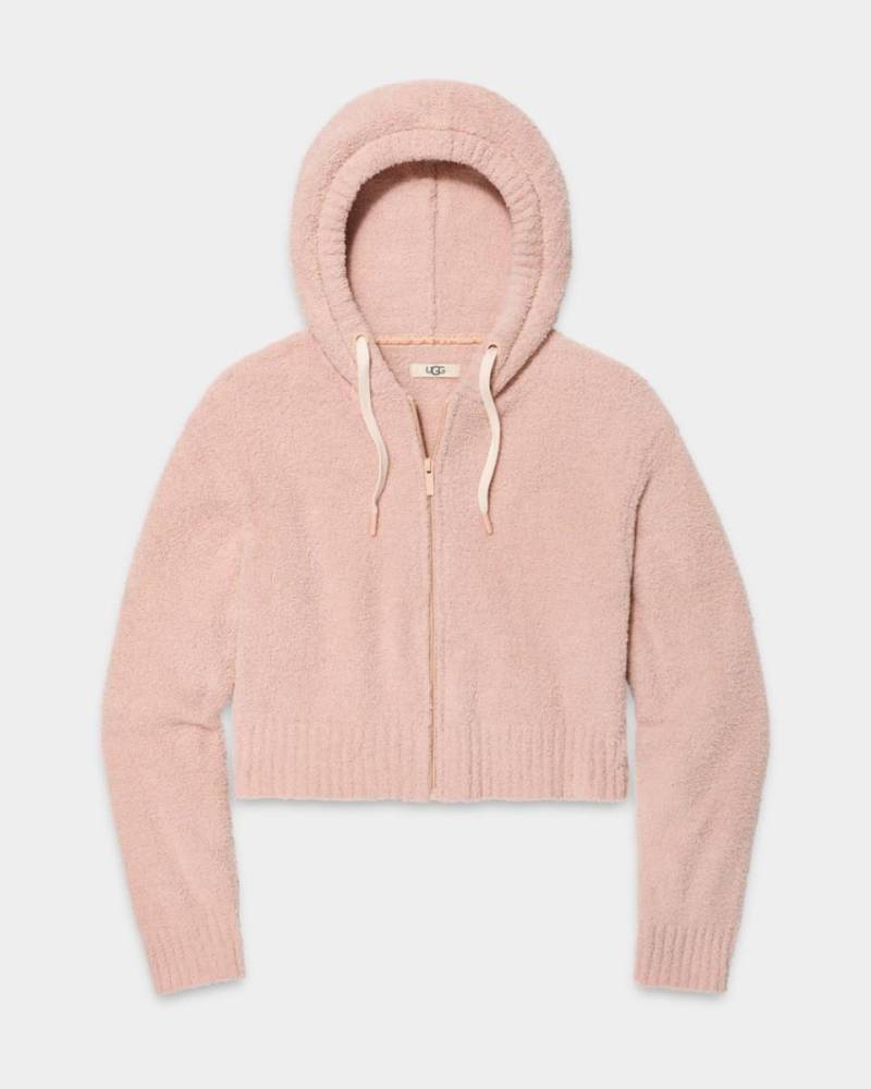 W Hana Zip Hoodie Damen Rosa M von UGG