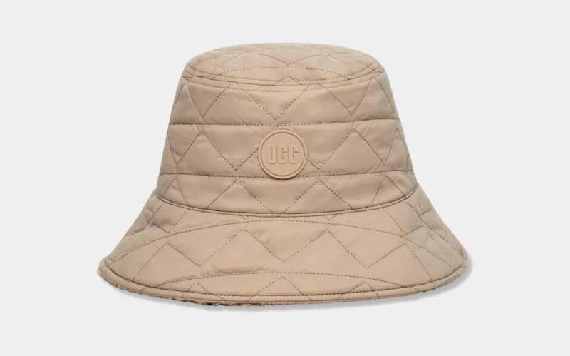 W Reversible Am Bucket Hat-sm Damen Beige S/M von UGG