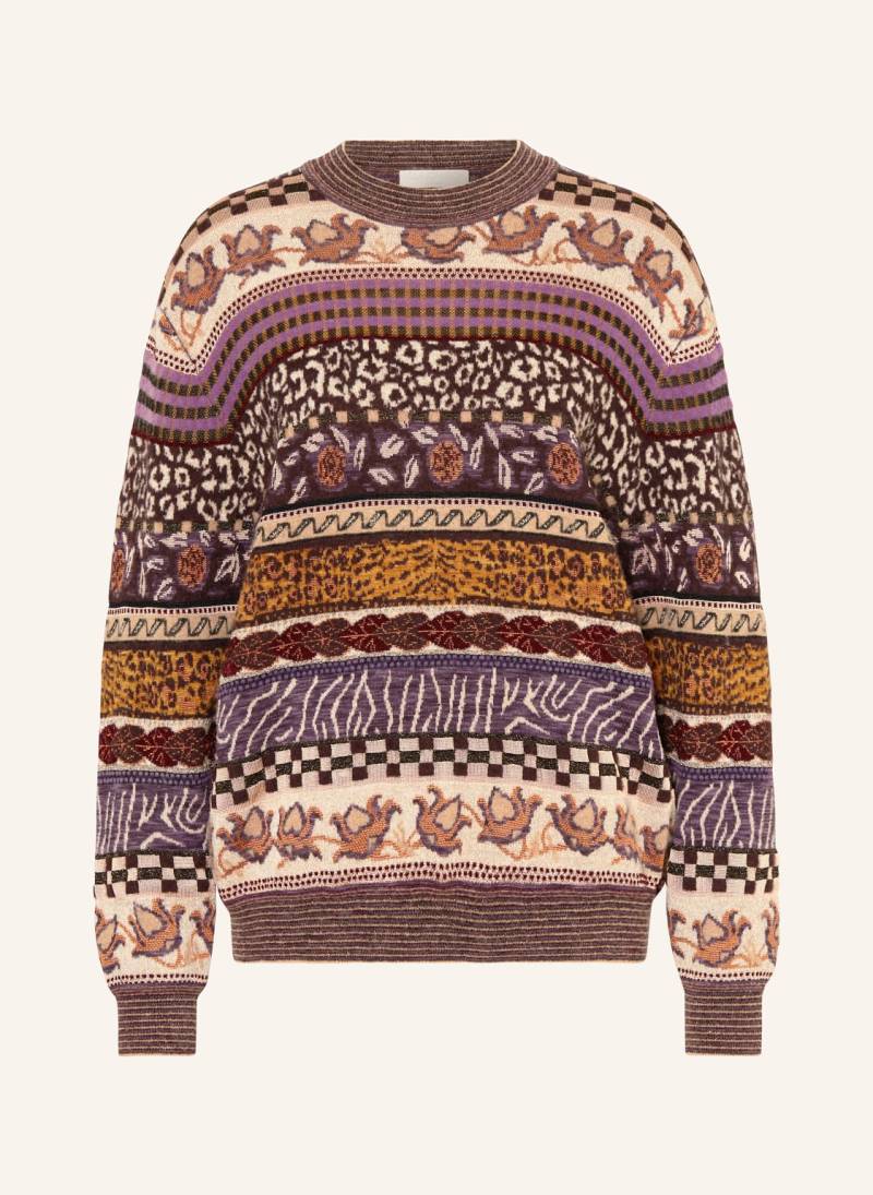 Ulla Johnson Pullover Lara Mit Glitzergarn beige von ULLA JOHNSON