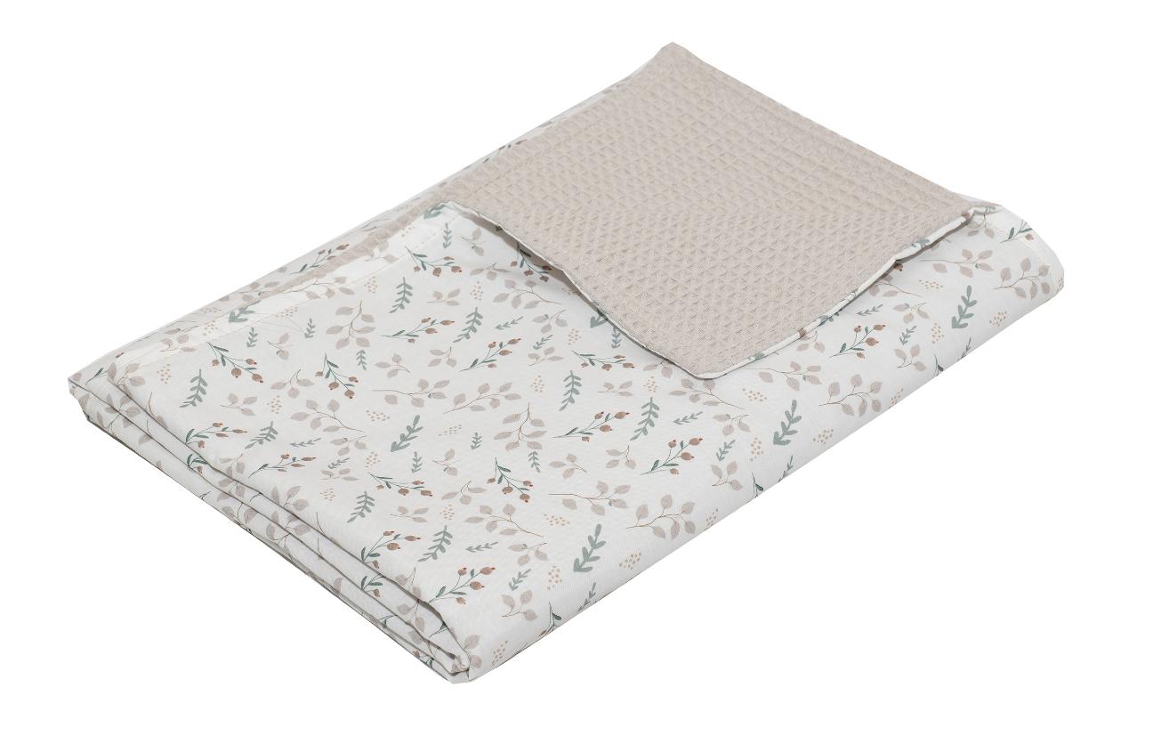 Babydecke »Ullenboom Waffel Floral Sand 70 x 100 cm« von ULLENBOOM ®