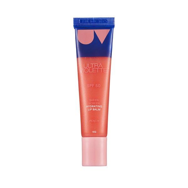 Sheen Screen Lip Balm Spf50 Damen Peach 15g von ULTRA VIOLETTE