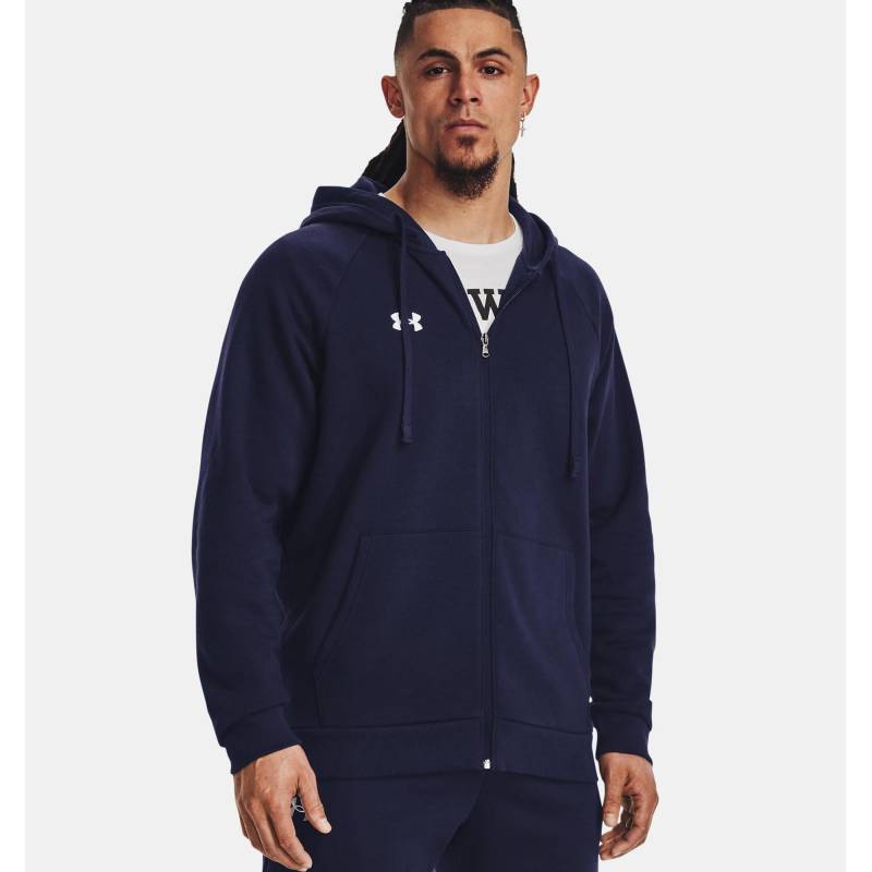 Sweatjacke Herren Dunkelblau XXL von UNDER ARMOUR