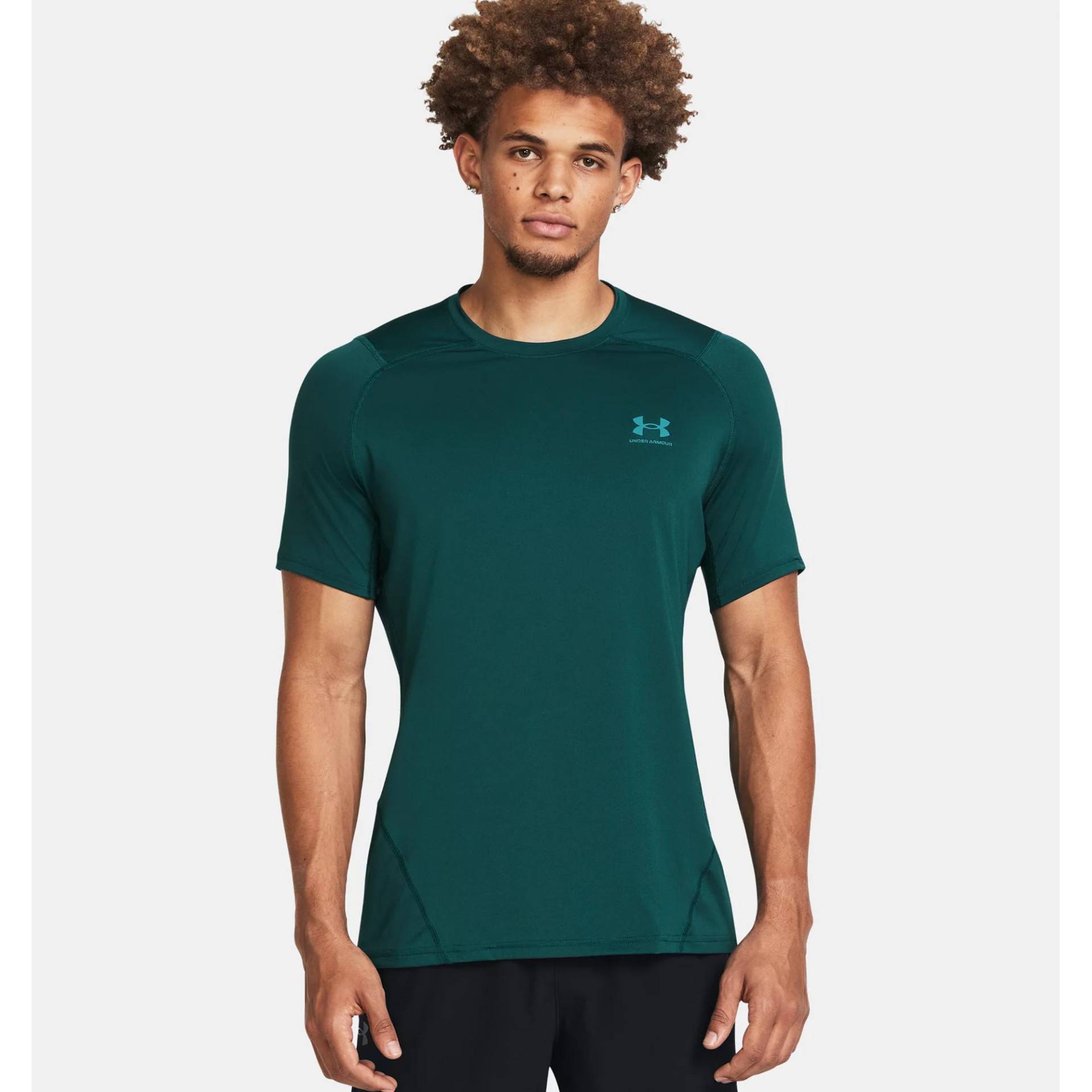 T-shirt, Rundhals, Kurzarm Herren Türkisblau L von UNDER ARMOUR