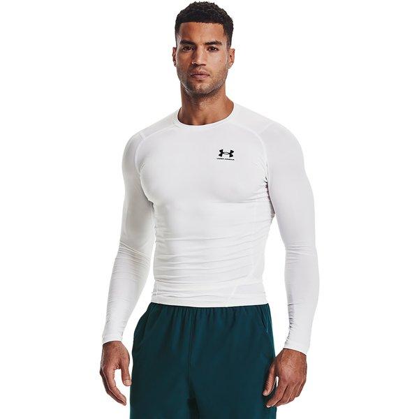 T-shirt, Rundhals, Langarm Herren Weiss L von UNDER ARMOUR