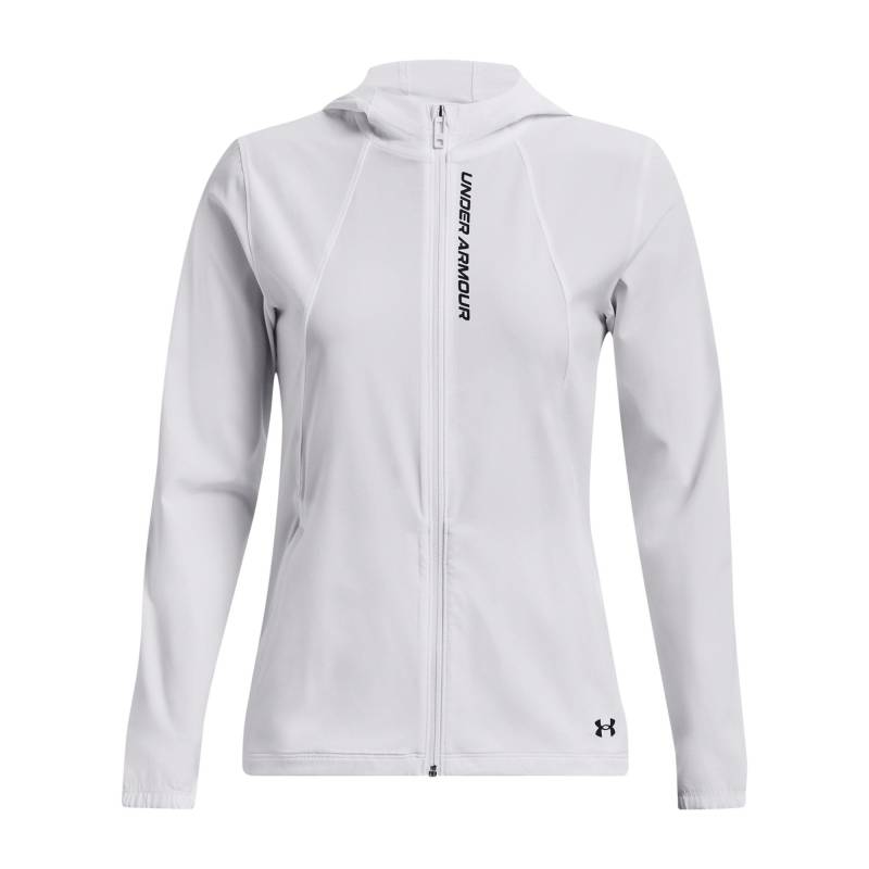 Trainingsjacke Damen Outrun The Storm Unisex Weiss L von UNDER ARMOUR