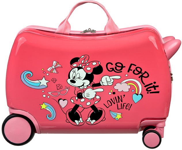 UNDERCOVER Kinderkoffer »Ride-on Trolley, Minnie Mouse«, 4 Rollen, zum sitzen und ziehen von UNDERCOVER