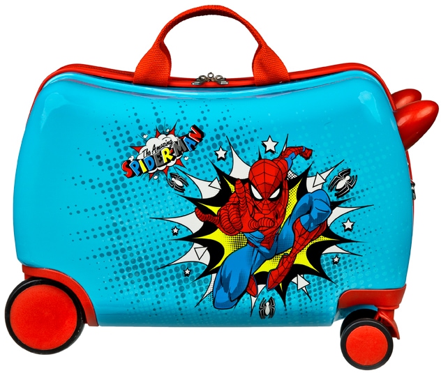 UNDERCOVER Kinderkoffer »Ride-on Trolley, Spider-Man«, 4 St. Rollen, zum sitzen und ziehen von UNDERCOVER