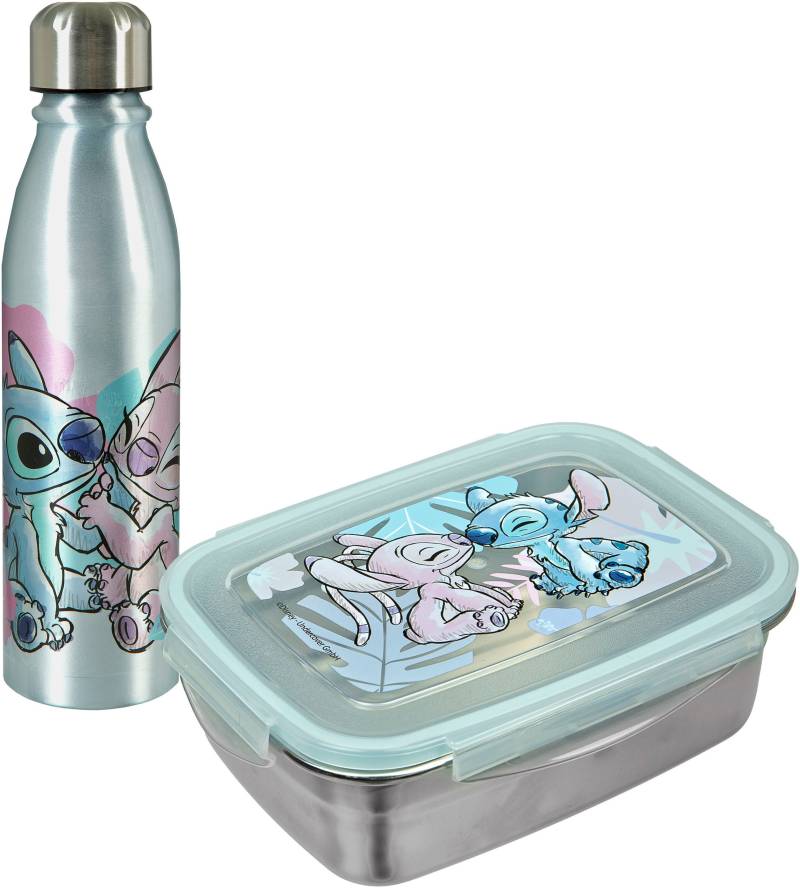 UNDERCOVER Lunchbox »Brotdose & Trinkflasche, Stitch«, (Set, 2 tlg.), mit Trinkflasche von UNDERCOVER