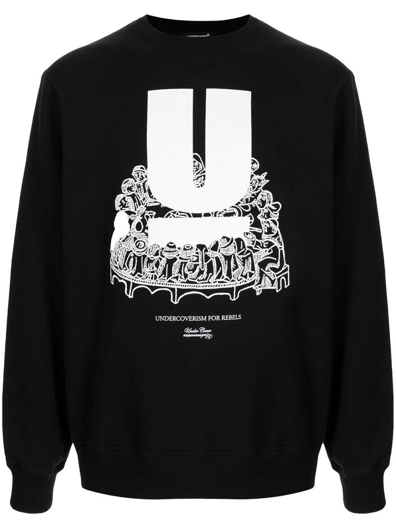 Undercover Undercoverism for Rebels sweatshirt - Black von Undercover