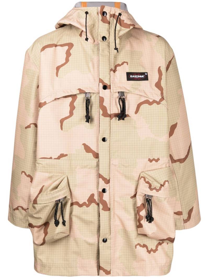 Undercover logo-patch graphic-print jacket - Brown von Undercover